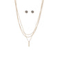 BAR PENDANT LAYERED NECKLACE SET