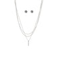 BAR PENDANT LAYERED NECKLACE SET