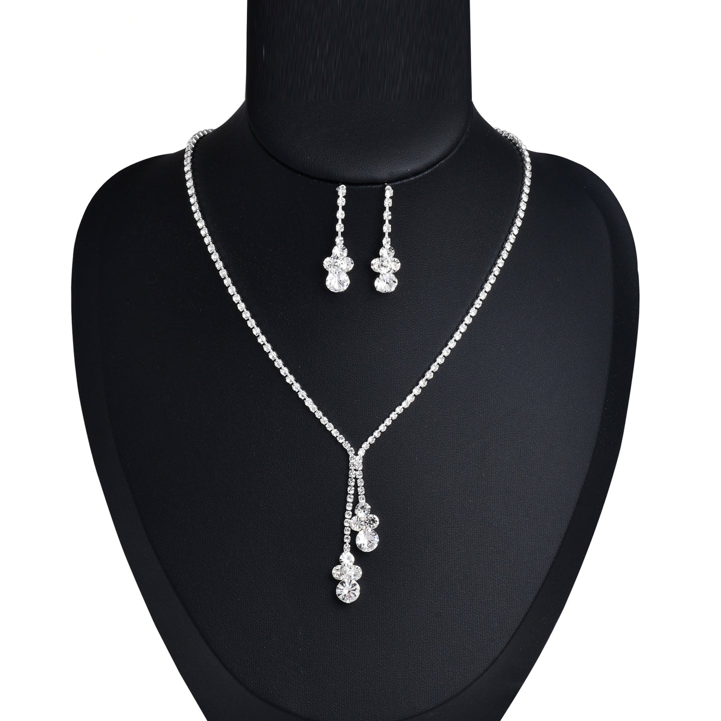 Bridal Rhinestone Necklace Set