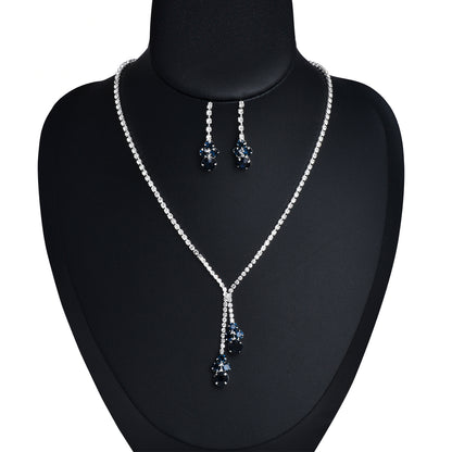 Bridal Rhinestone Necklace Set