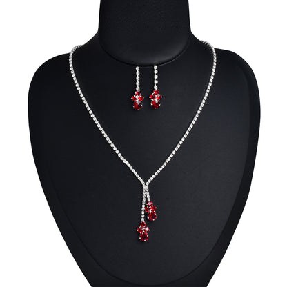 Bridal Rhinestone Necklace Set