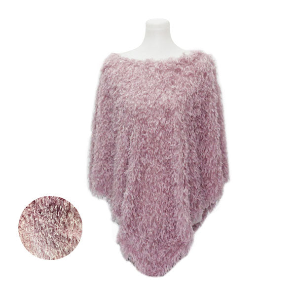 OVERSIZED FUZZY PONCHO