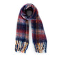 MULTI TONED PLAID COZY LONG SCARF