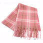 PREPPY PLAID FRINGE SCARF