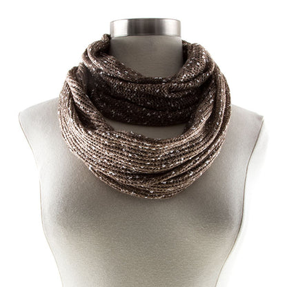 TWO TONED INFINITY SCARF