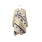 NAVAJO-INSPIRED PATTERN PONCHO