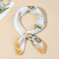 Floral Print Satin Scarf
