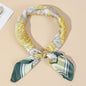 Floral Print Satin Scarf