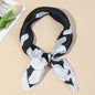 Magnolia Floral Satin Square Scarf