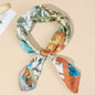 Bold Floral Patchwork Square Scarf