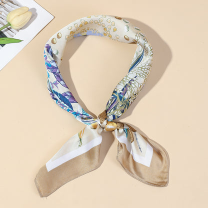 Tropical Botanical Square Scarf