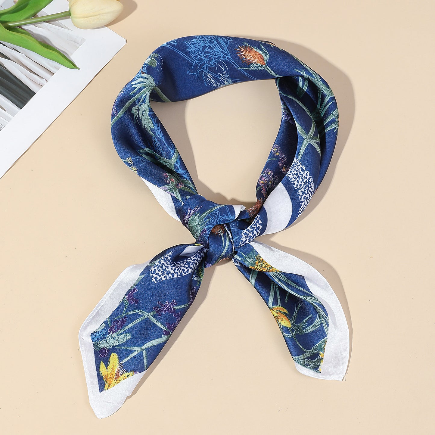 Wildflower Print Square Scarf