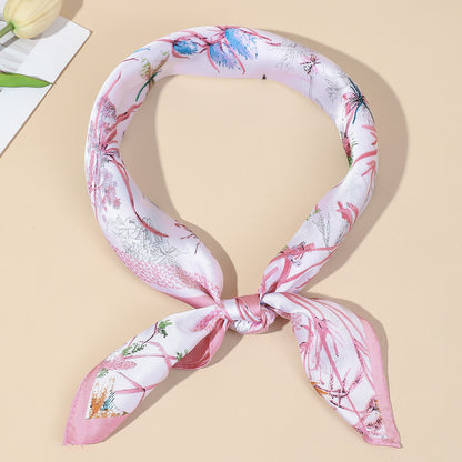 Wildflower Print Square Scarf