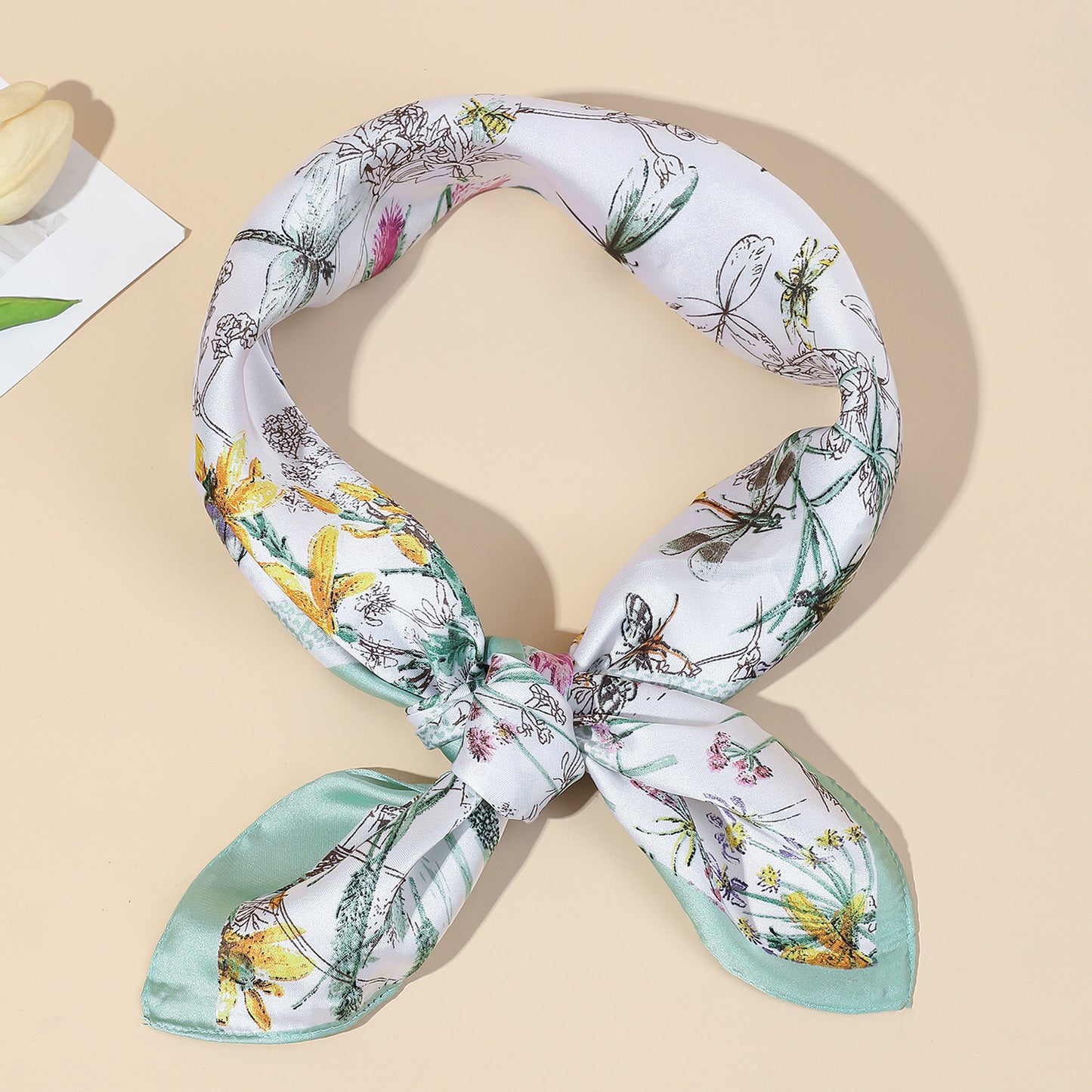 Wildflower Print Square Scarf