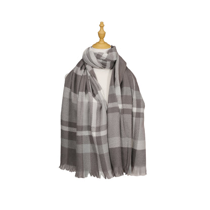CLASSIC PLAID FRINGE SCARF