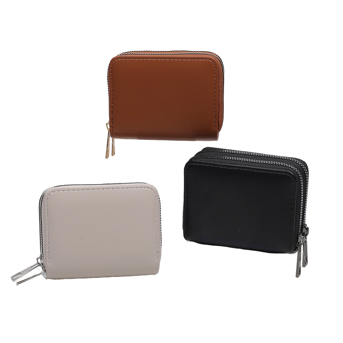 DOUBLE ZIP MINI WALLET
