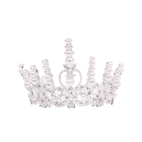 Royal Pearl Heart Crown