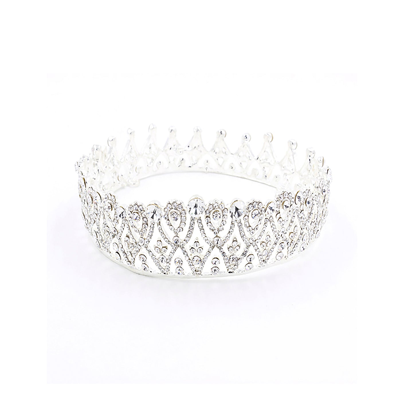 Elegant Rhinestone Crown Tiara