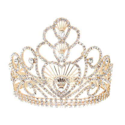 Elegant Crystal Queen Tiara