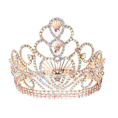 Elegant Crystal Queen Tiara