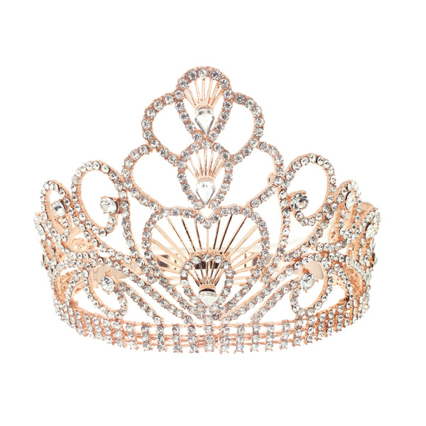 Elegant Crystal Queen Tiara