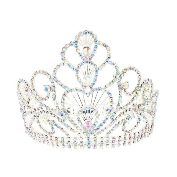 Elegant Crystal Queen Tiara
