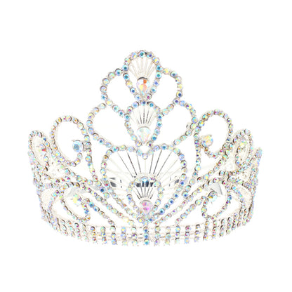 Elegant Crystal Queen Tiara