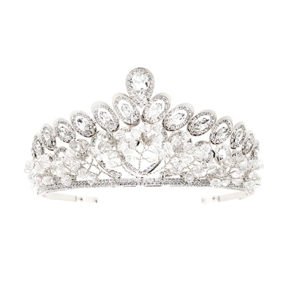 Crystal Floral Leaf Tiara
