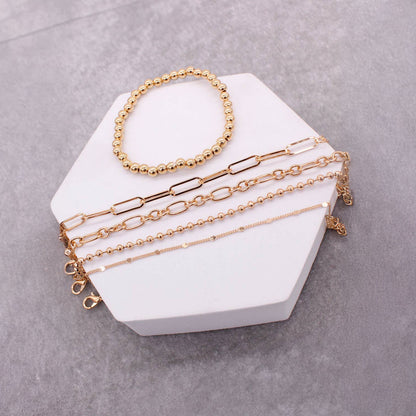 ASSORTED LAYERED BRACELET SET