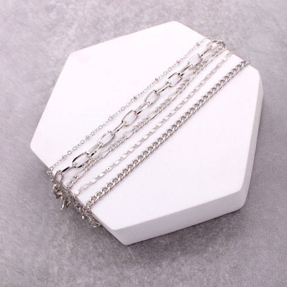 5 LAYERED CHAIN BRACELET