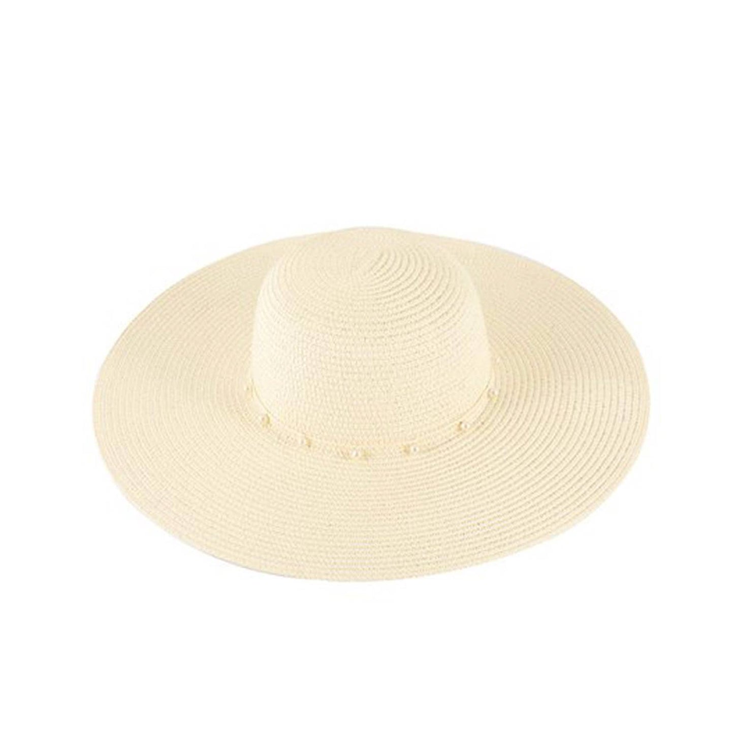 Pearl Band Straw Hat