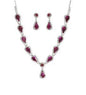 MULTI STONE LUXURY NECKLACE SET GOLD