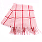 SIMPLE PLAID FRINGE SCARF