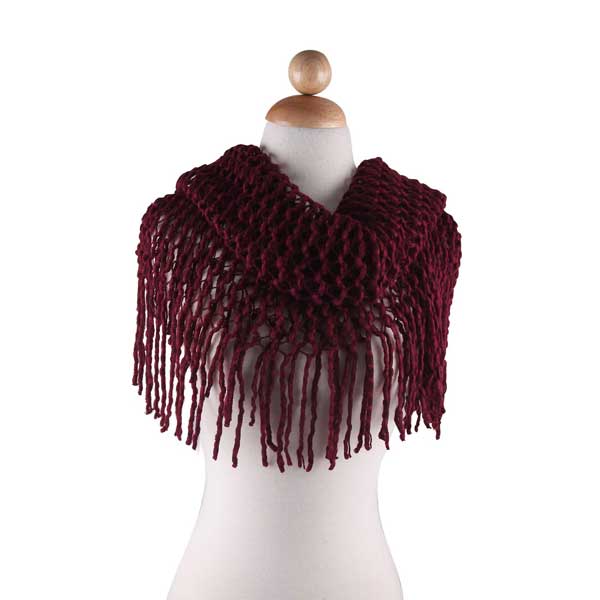 AUTUMN INFINITY KNITTED SCARF