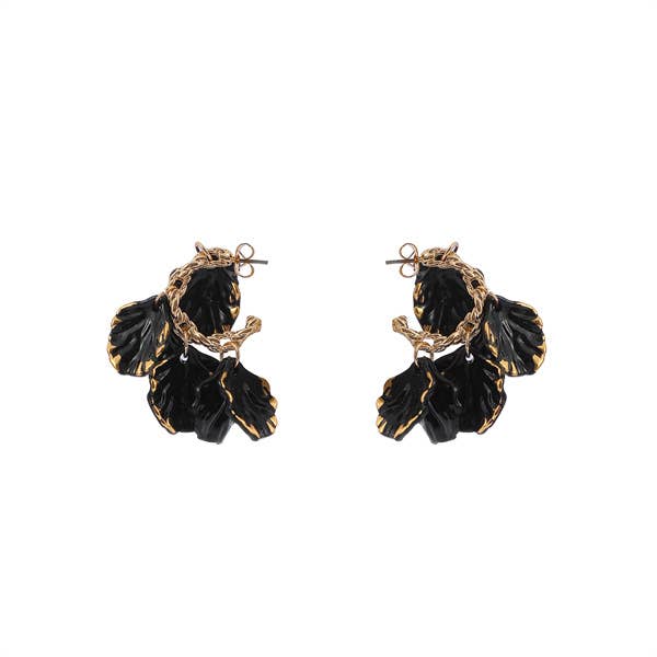 Acrylic Petals Stud Earrings