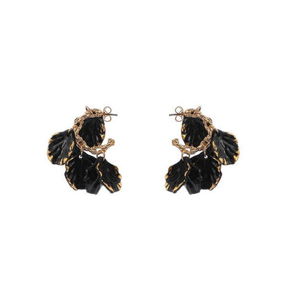 Acrylic Petals Stud Earrings