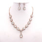 MULTI STONE LUXURY NECKLACE SET GOLD