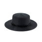 Acrylic Chain Flat Top Straw Sun Hat