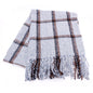SIMPLE PLAID FRINGE SCARF