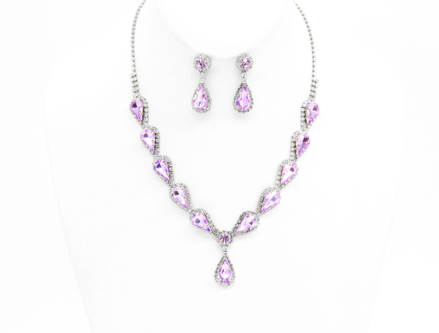 MULTI STONE LUXURY NECKLACE SET GOLD
