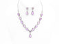 MULTI STONE LUXURY NECKLACE SET GOLD