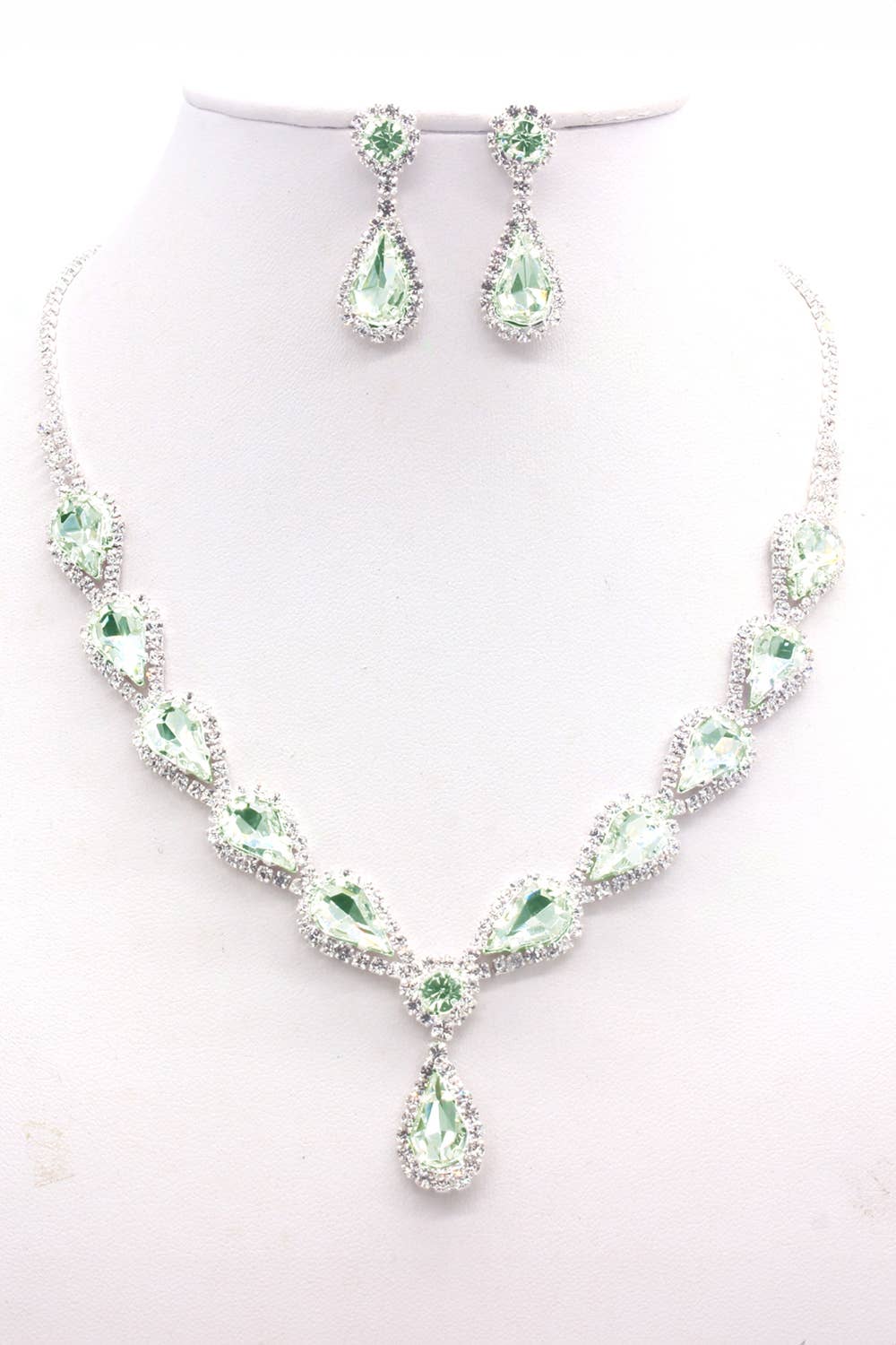 MULTI STONE LUXURY NECKLACE SET GOLD