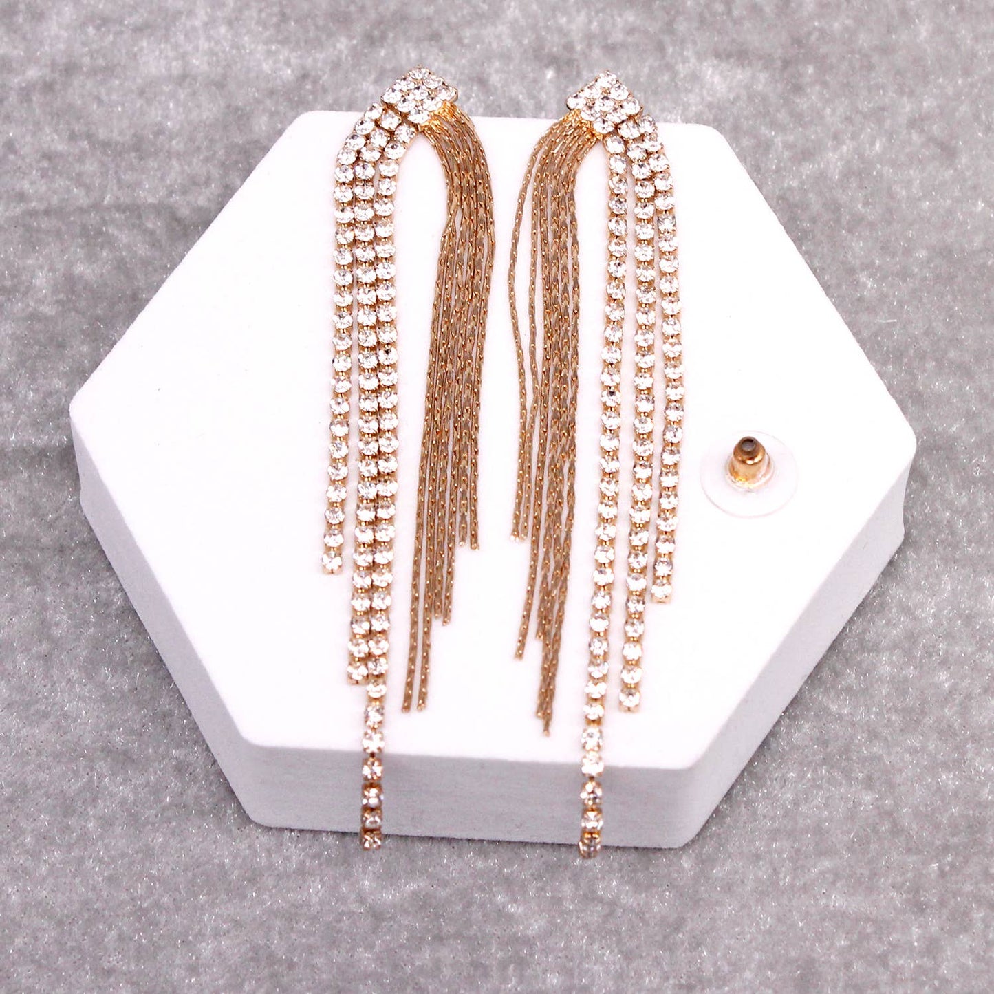 Sparkly Long Tassel Earring