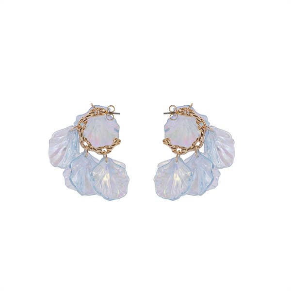 Acrylic Petals Stud Earrings
