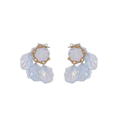 Acrylic Petals Stud Earrings