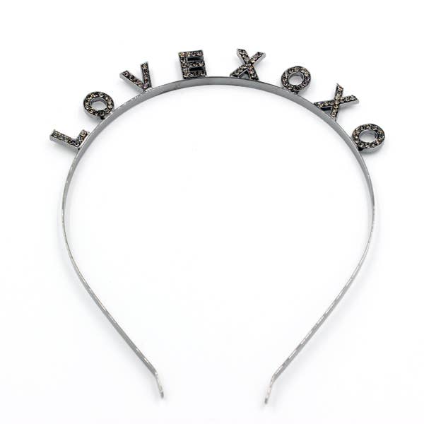 LOVE XOXO METAL HEADBAND