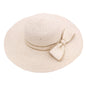 Scattered Sequin Bow Straw Hat