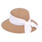 Ribbon Bow Straw Sun Hat