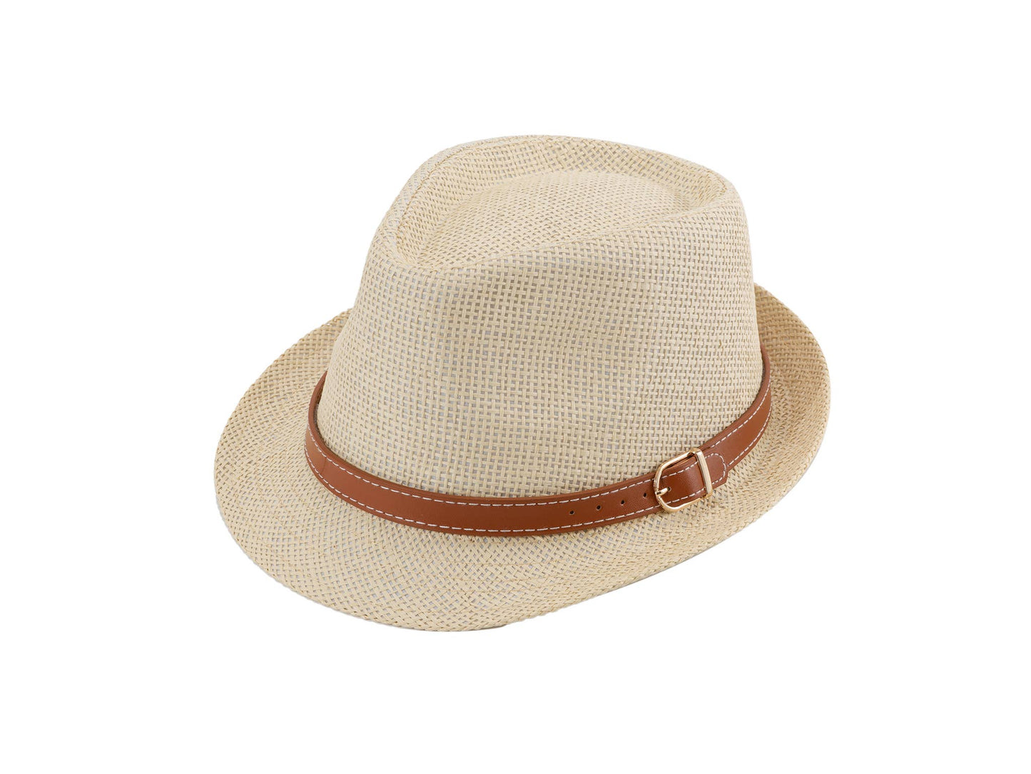 CLASSIC SHORT BRIM PANAMA STRAW HAT