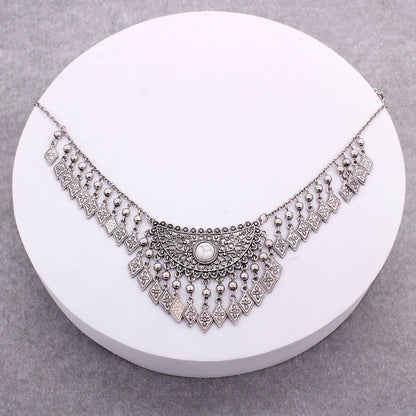 BOHEMIAN ANTIQUE TASSEL NECKLACE